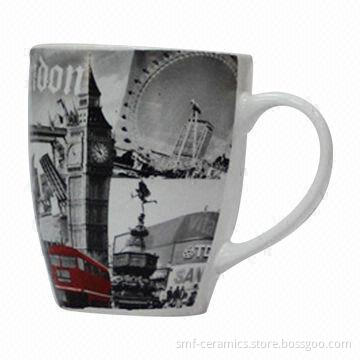 12oz Ceramic/Newbone China Mugs, Various Colors are Available, Cadmium and Lead-free